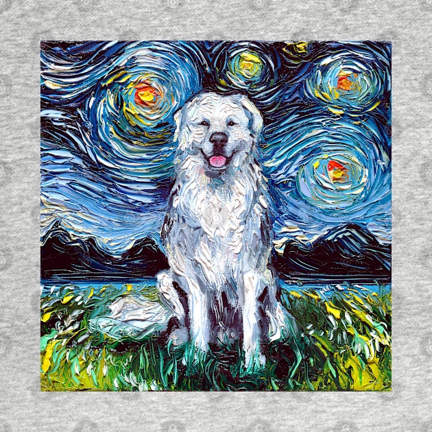 Great Pyrenees Night by sagittariusgallery